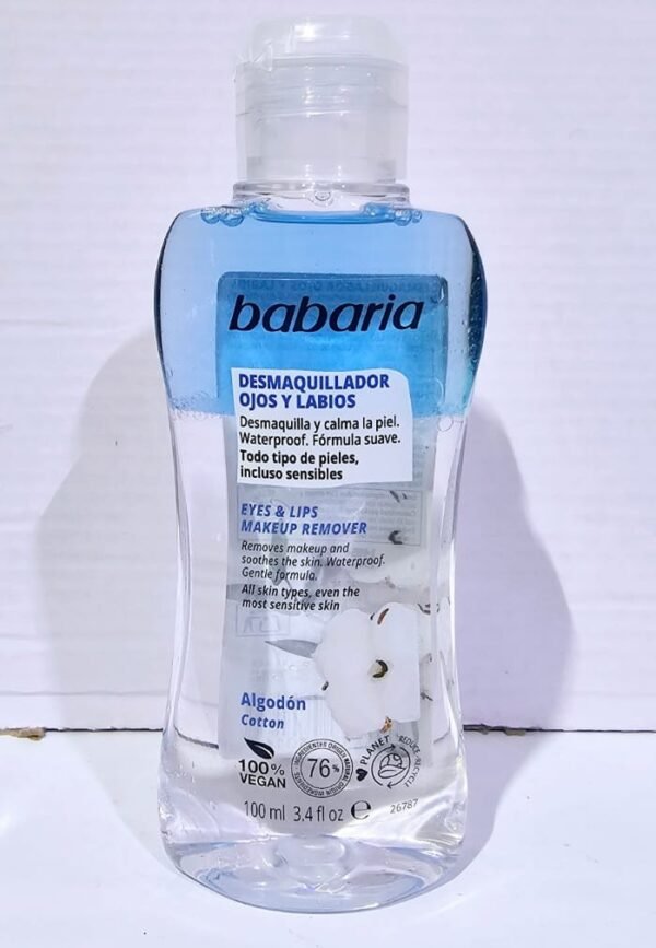 babaria DESMAQUILLADOR OJOS LABIOS ALGODON COTTON