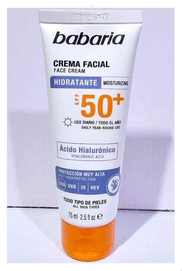 babaria FACE CREAM HIDRATANTE MOISTURIZING SPF 50+