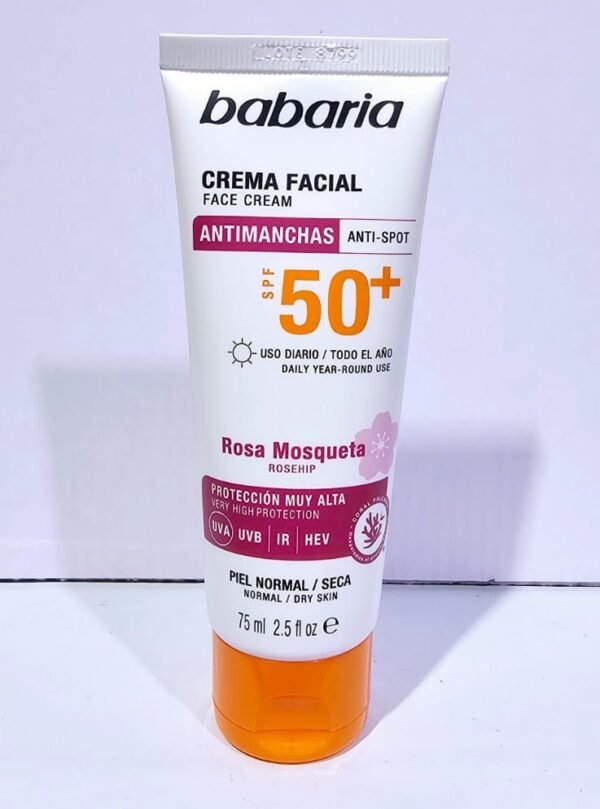 babaria Crema Facial Solar Antimanchas SPF50+