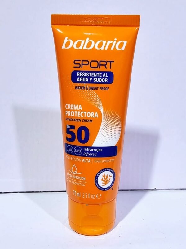 babaria Sport Sunscreen Cream SPF 50+ water & sweat proof