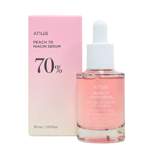 Anua Peach 70% Niacinamide Serum 30ml / brightening hydrating face serum hyperpigmentation treatment reducing melanine daily clean beauty